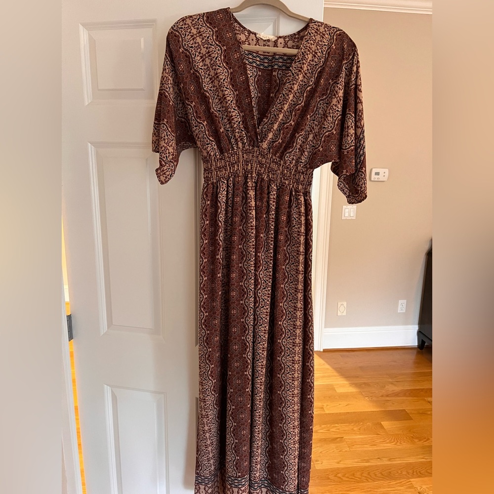 Altered State dress, lined to about the knee with side slits